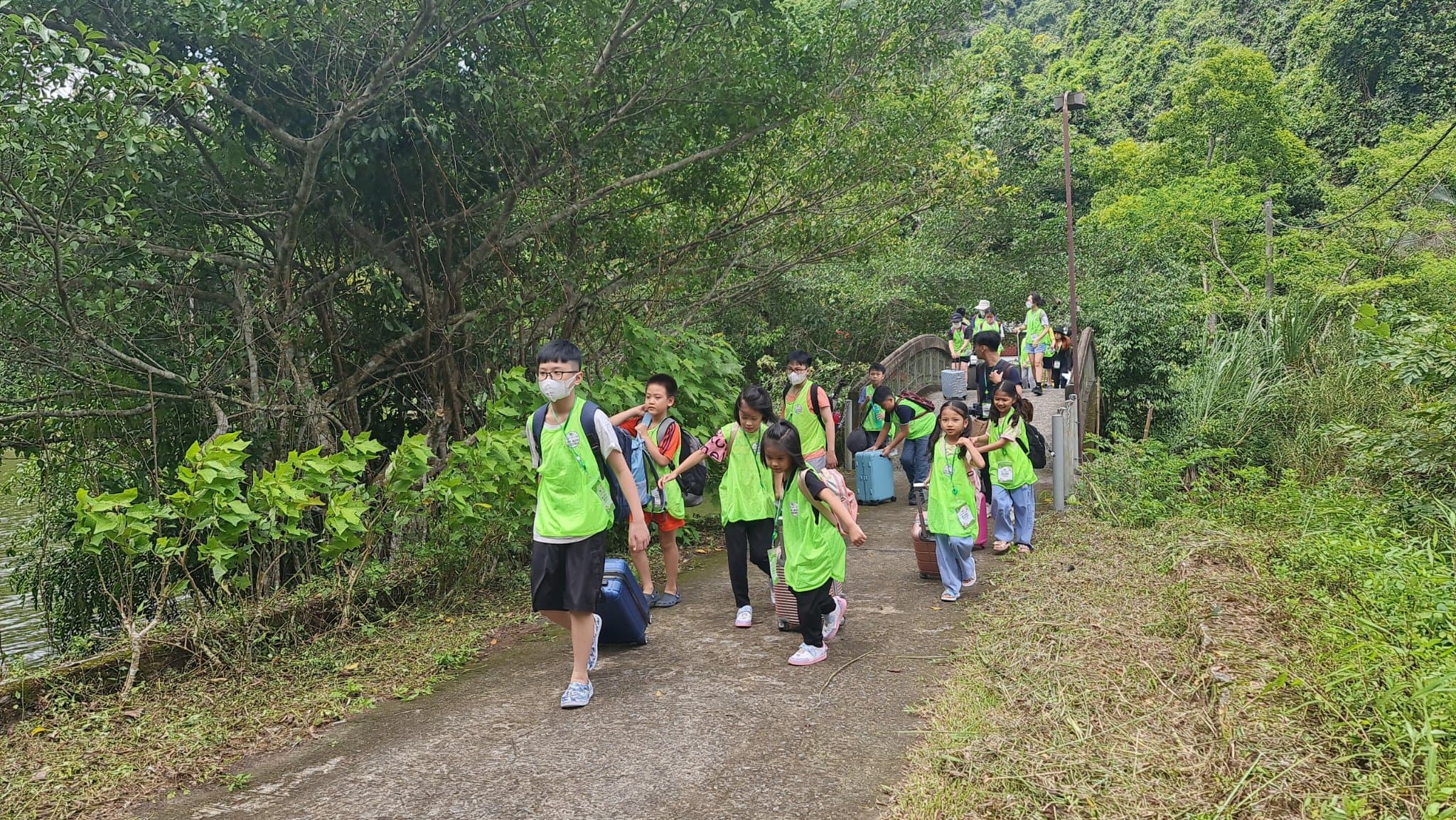 Children participating in summer camp activities